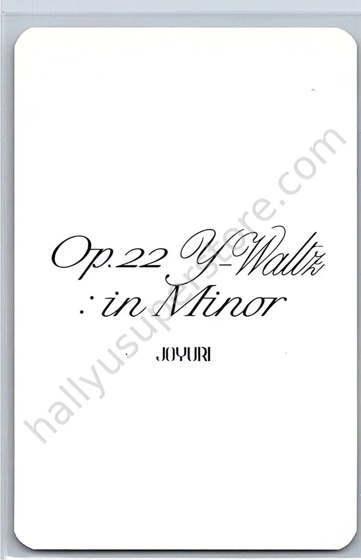 Jo Yuri - Jo Yuri - Op.22 Y-Waltz : in Minor lotte duty free pob (pre-order benefit)