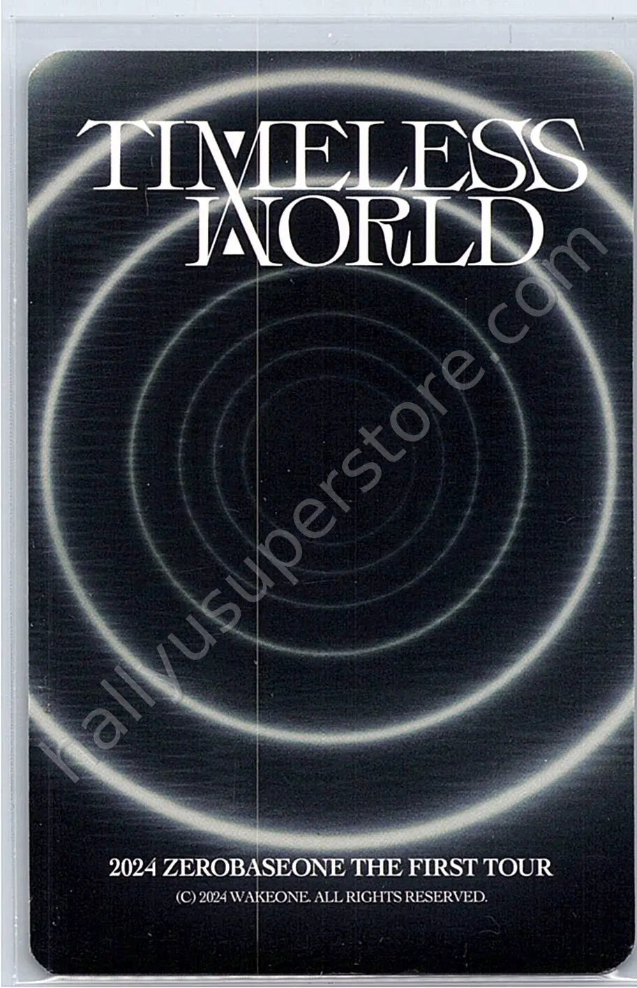 ZEROBASEONE - Hao - 2024 The First Tour [Timeless World] A version trading card