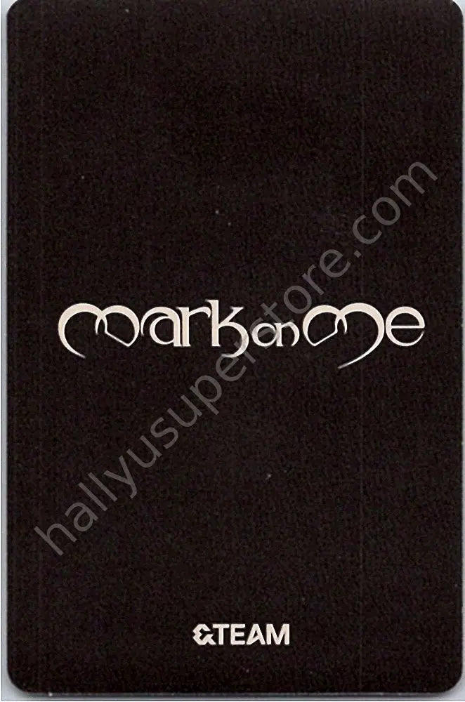 &amp;TEAM - Jo - Mark on Me album photocard B version solo jacket version