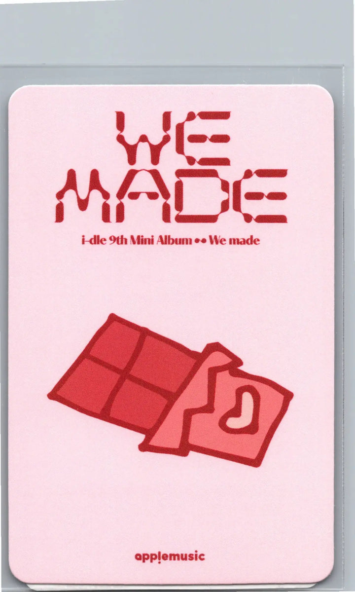 I-DLE "We made" - Apple Music Drink Event Photocard, Polaroid type Photocard [26.07.09]