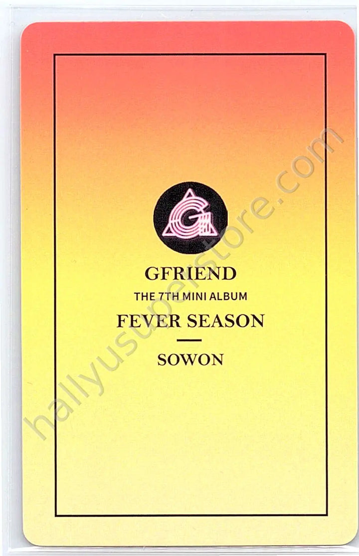 GFRIEND - Sowon - FEVER SEASON first press only photocard set