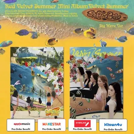 [Pre-Order] Red Velvet - Summer Mini Album [Velvet Summer] (Big Wave Ver.) + LuckyDraw Event (Choose Version)