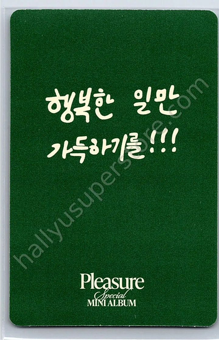 TREASURE - Park Jeongwoo - Pleasure album photocard green version photocard set