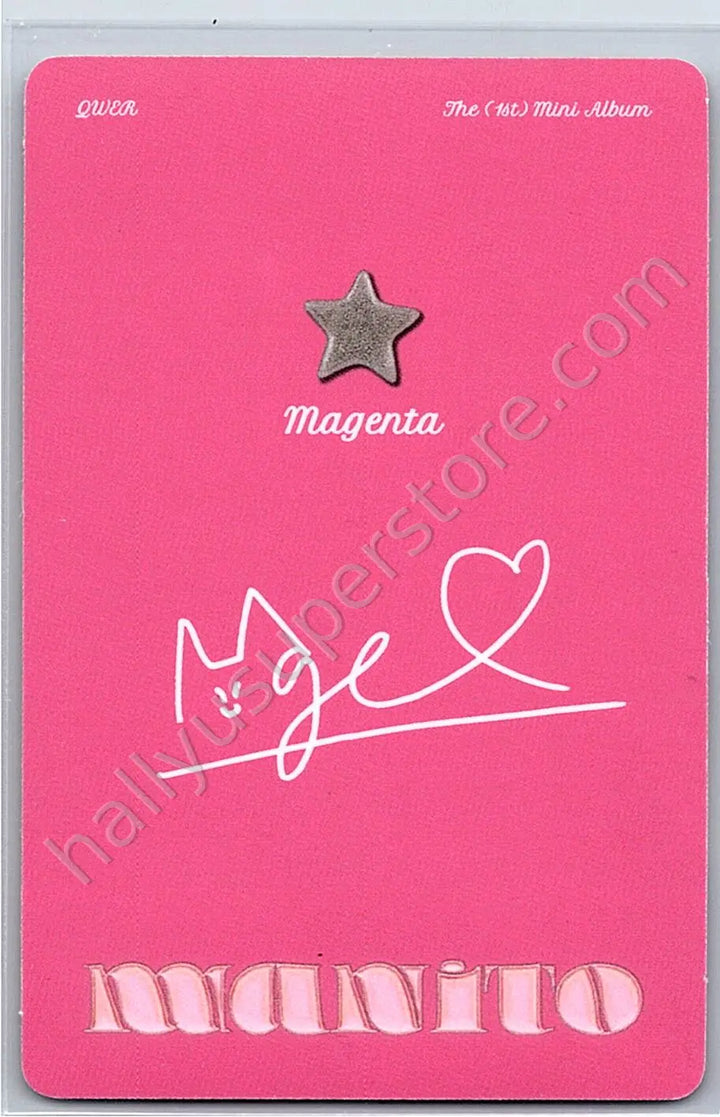 QWER - Magenta - Manito album photocard friend version