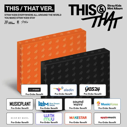 [Pre-Order] Stray Kids - THIS & THAT (THIS VER., THAT VER.) + Pre-Order benefit (Choose Version)