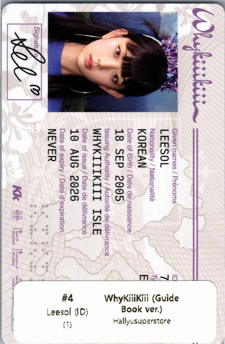 KiiiKiii "WhyKiiiKiii" - Official Photocard (GUIDE BOOK, SUMMER ISSUE VER.) [26.08.21]