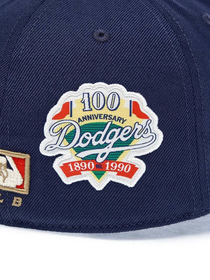 ** [Pre-Order] AESPA - Wearing KARINA MLB Signature Patch Structure Ball Cap LA (Navy)