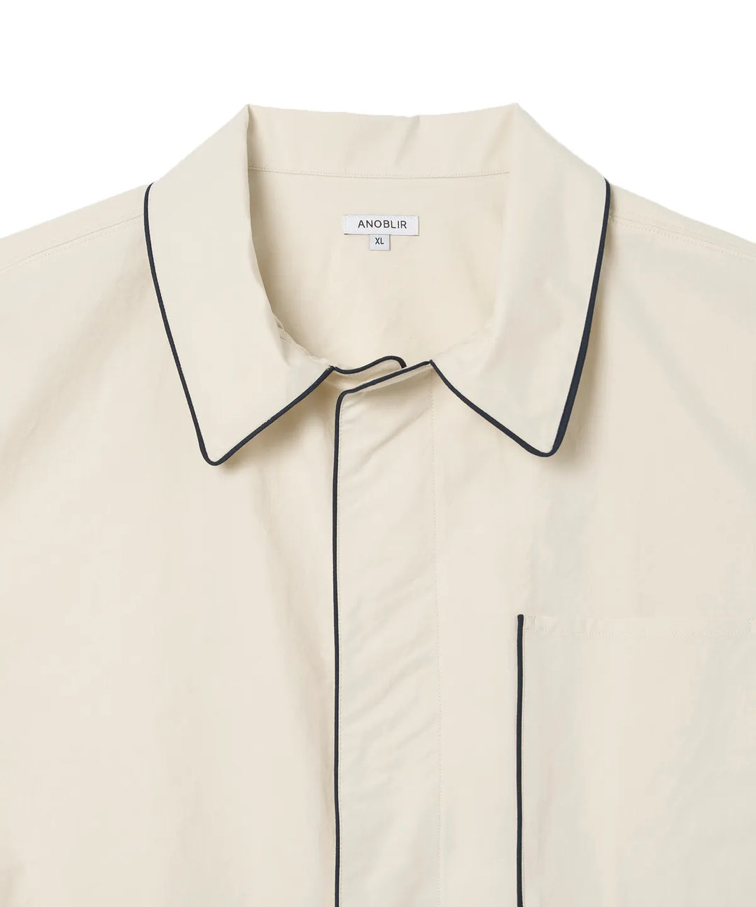 **QWER -Magenta Piping Flared Shirt [Lemon]