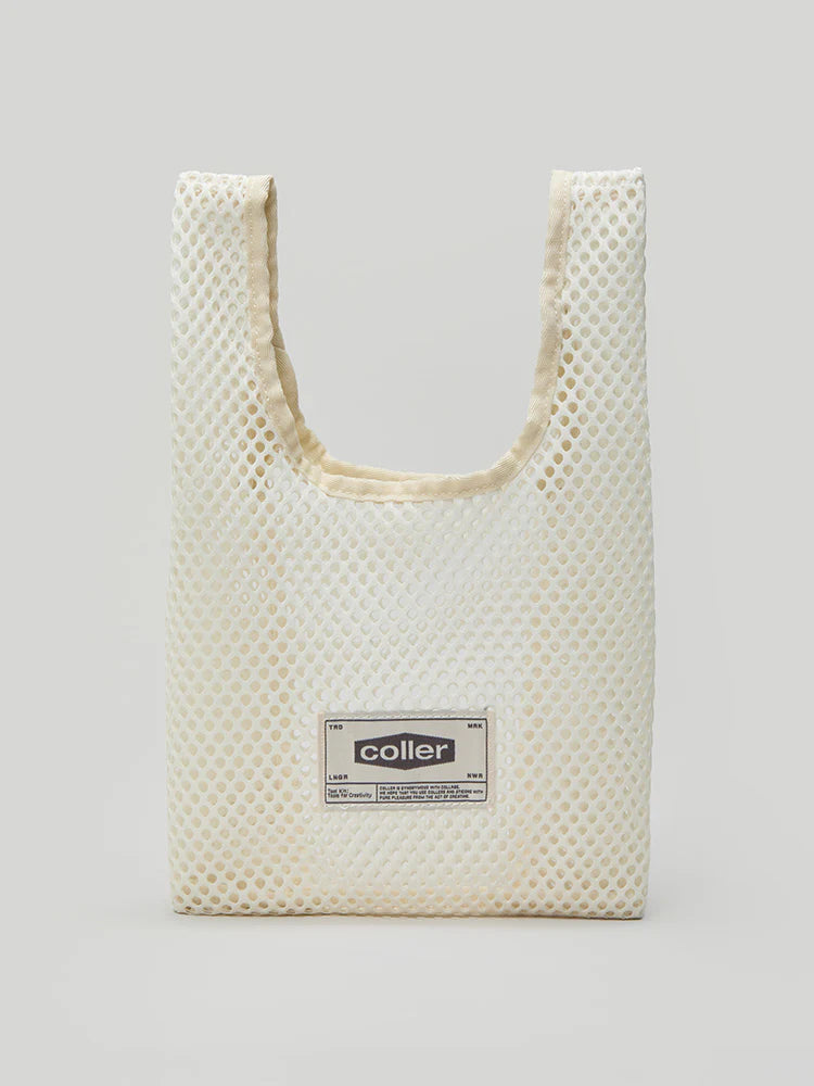 ** COLLER- COLLER Mesh Mini Tote Bag Shade oat cream