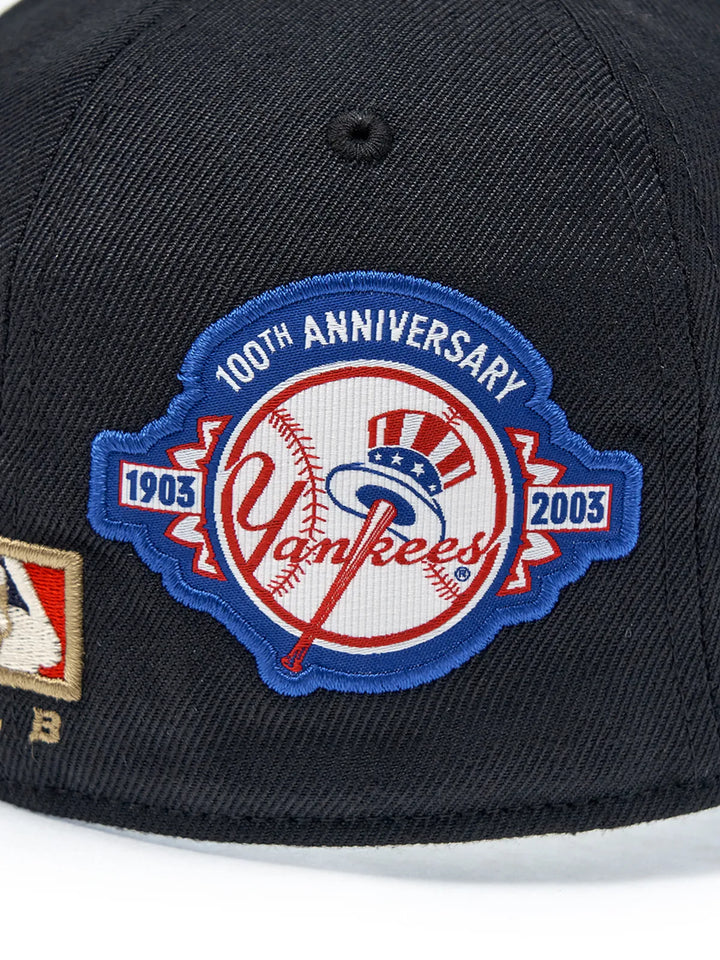 ** [Pre-Order] AESPA - Wearing KARINA MLBSignature Patch Stretch Ball Cap NY (Black)