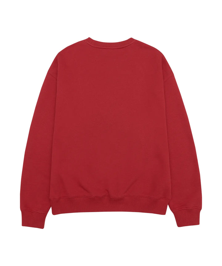 **QWER -Ames-Worldwide  BASIC APPLIQUE SWEATSHIRT RED