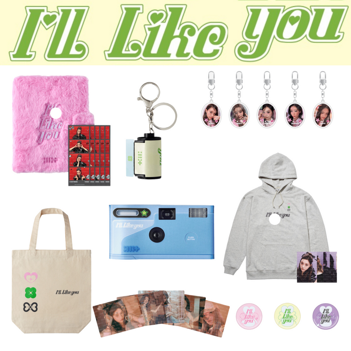 [Pre-Order] ILLIT - 2th Mini "I’LL LIKE YOU" Official Md (Binder,Disposable Camera,Film Keyring,Lucky Draw )