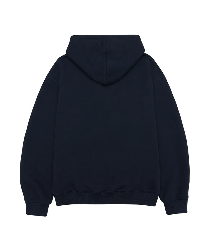 **QWER -Ames-QWER BIG TYPO HOODIE NAVY