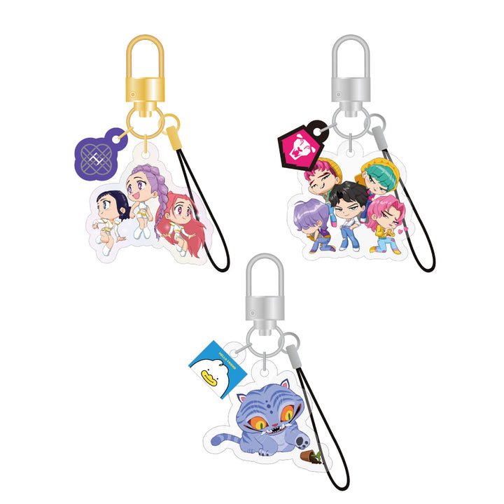 ** [Pre-Order] KPOP DEMON HUNTERS - OFFICIAL LIGHT STICK KEYRING CHARM