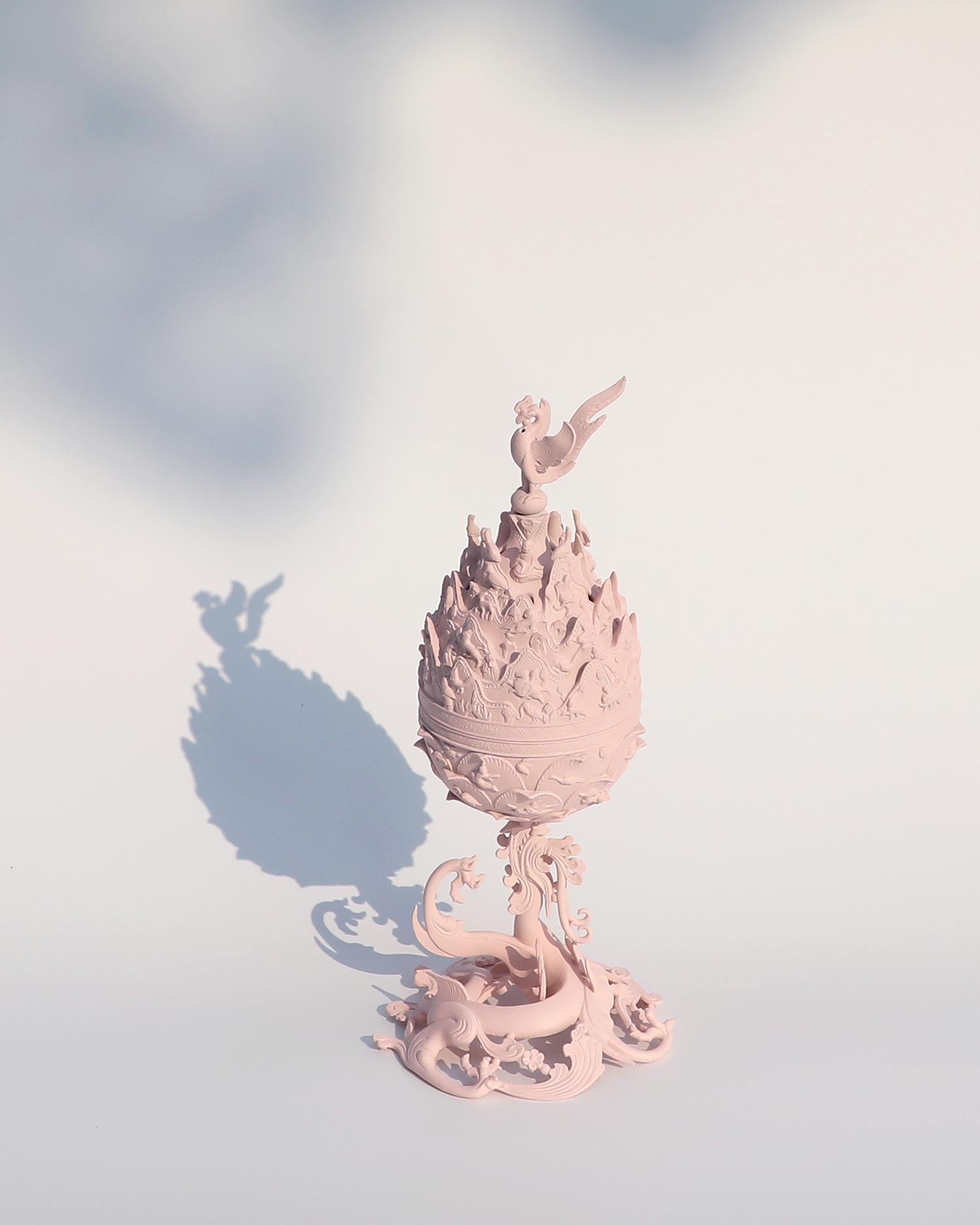 **  Gilt-bronze incense burner miniature