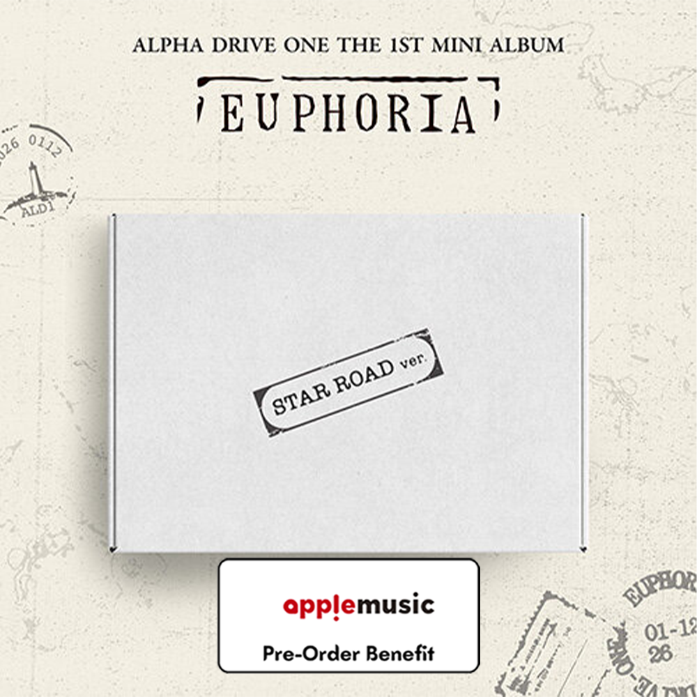 **[Pre-Order] ALPHA DRIVE ONE - 1st Mini Album 'EUPHORIA' + Pre-Order Benefit  (STAR ROAD Ver.)(Choose Version)