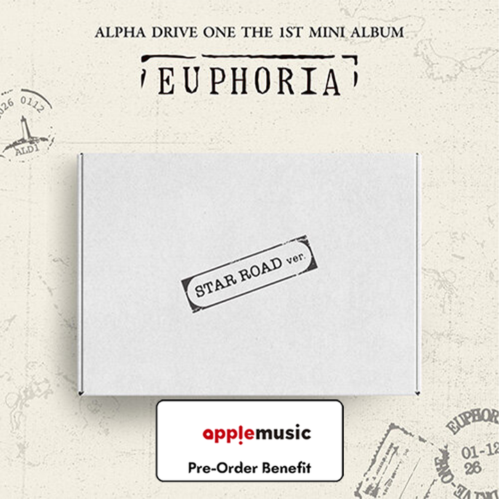 **[Pre-Order] ALPHA DRIVE ONE - 1st Mini Album 'EUPHORIA' + Pre-Order Benefit  (STAR ROAD Ver.)(Choose Version)