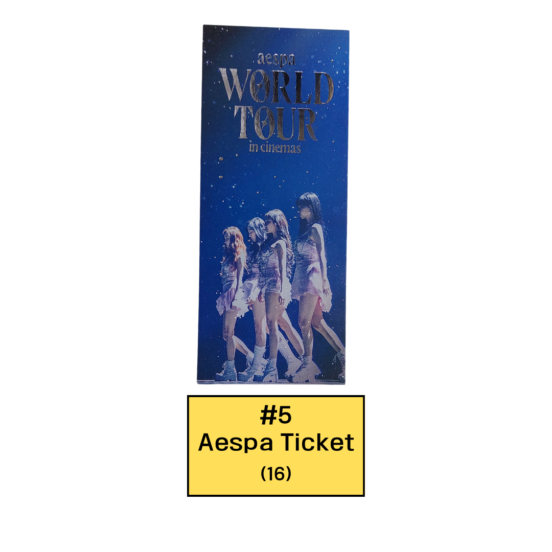 Aespa - "Aespa World Tour in Cinemas" CGV Event Photocard, Photo Ticket [24.04.10]