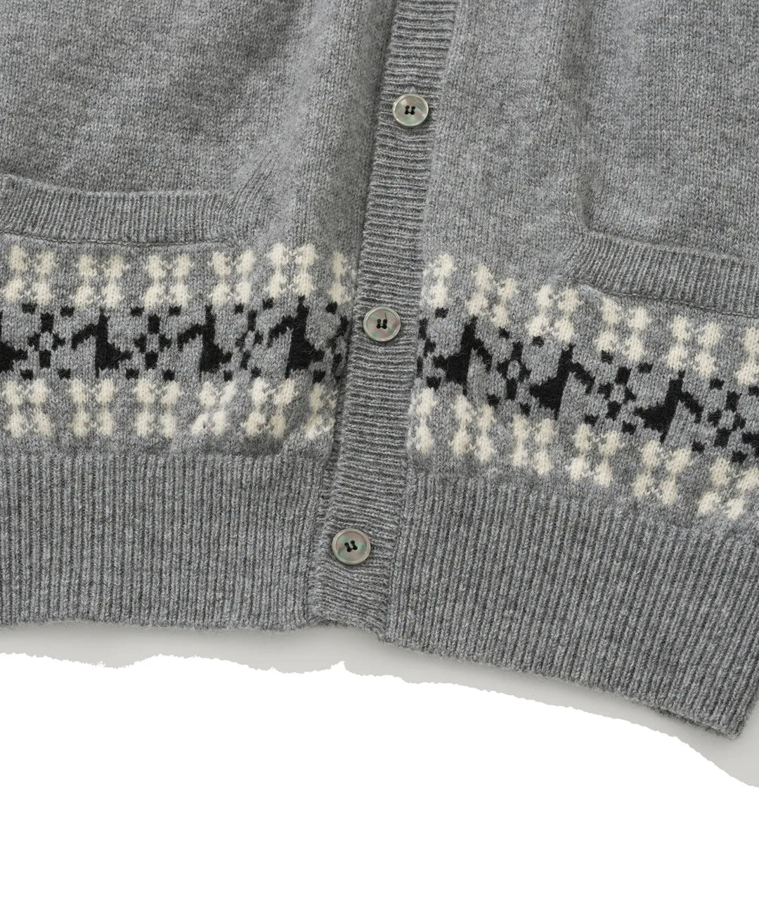 **QWER -Siyeon Nordic melody hoodie cardigan GREY