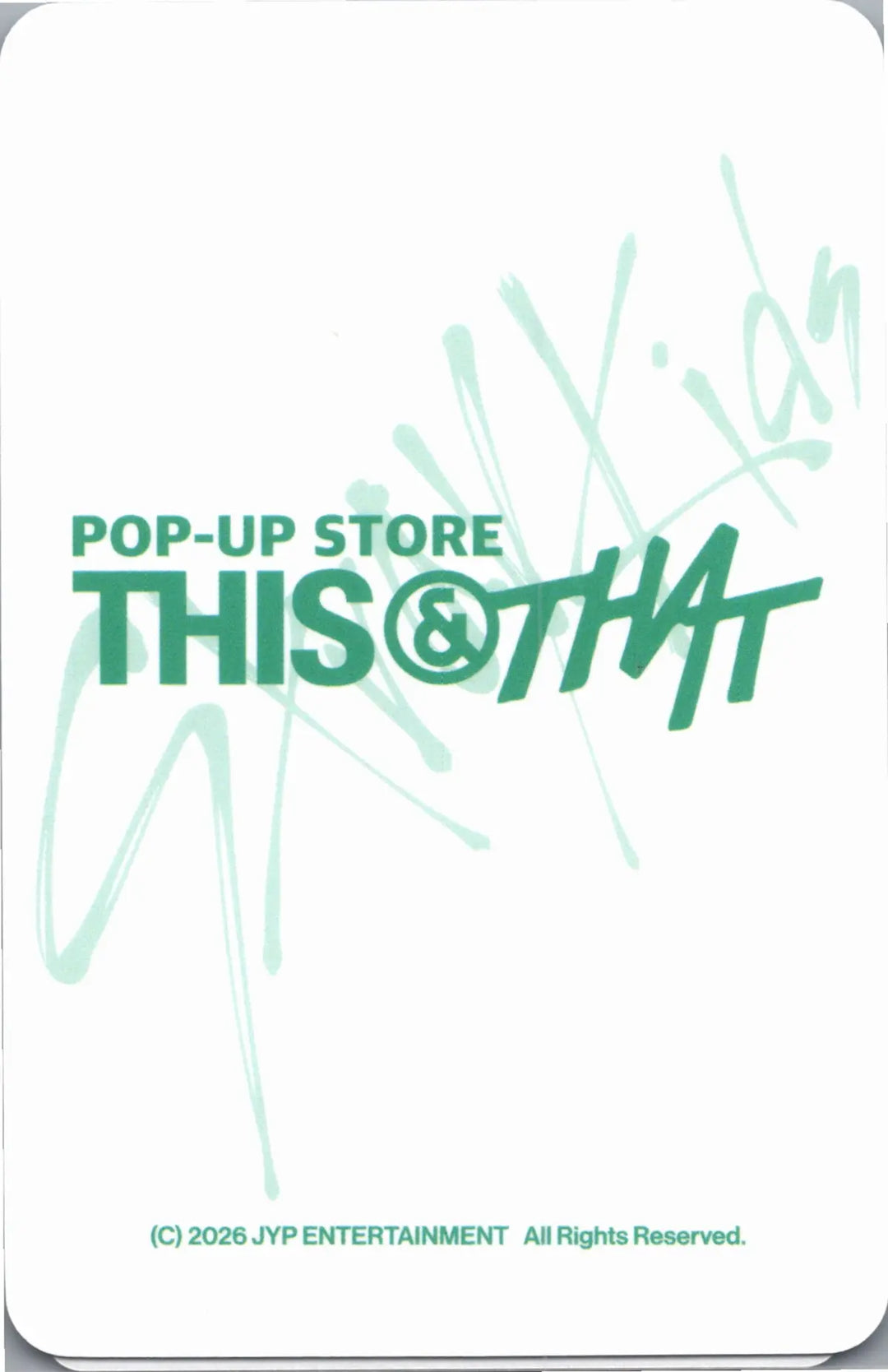 Stray Kids "THIS &amp; THAT" - Soundwave POP-Store Lucky Draw Event Photocard R2 [26.08.14]