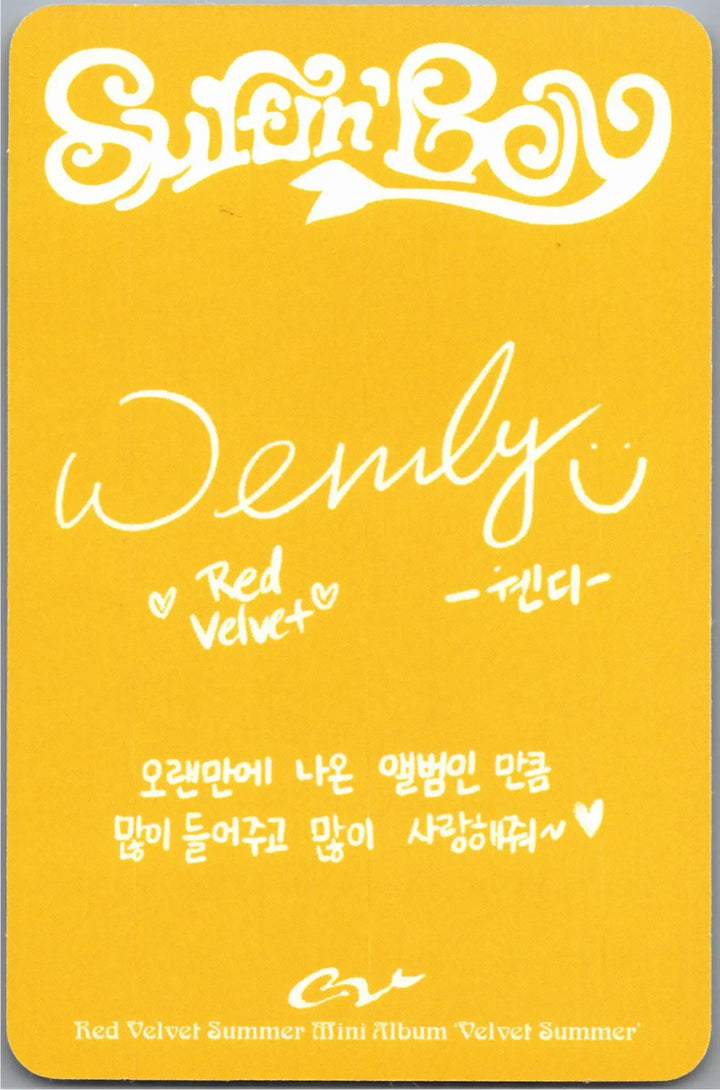 Red Velvet "Velvet Summer" - Official Photocard (Big Wave Ver.) [26.08.04]