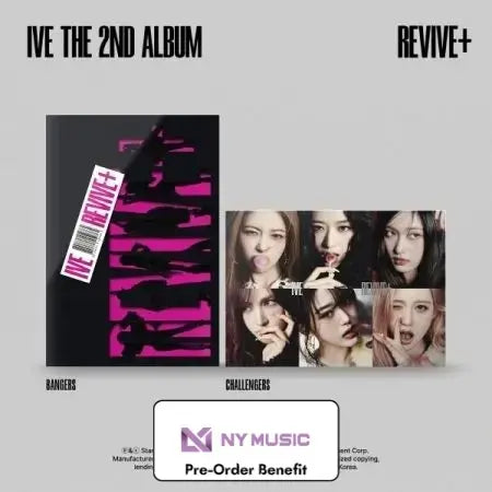 [Pre-Order] IVE - 2nd Album [REVIVE+]BANGERS ver./CHANLLENGER ver. + NYmusic LuckyDraw Event