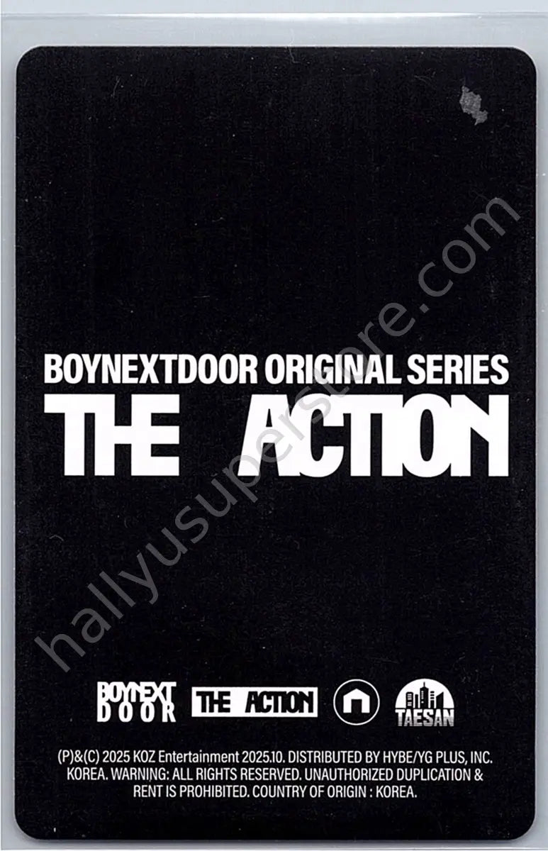 BOYNEXTDOOR - Taesan - The Action