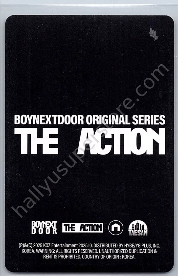 BOYNEXTDOOR - Taesan - The Action
