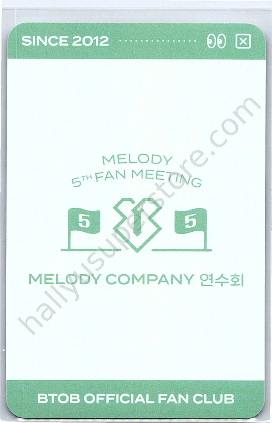 BTOB - Minhyuk - MELODY 5th FANMEETING  - TRADING CARD