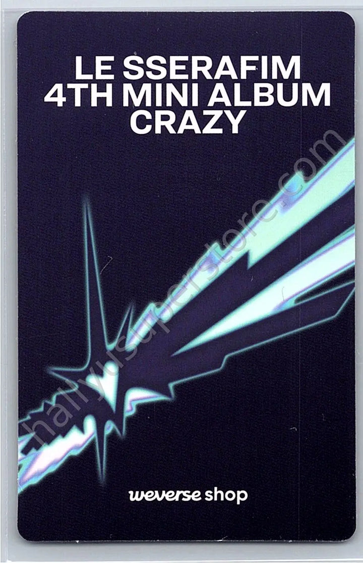 LE SSERAFIM - Sakura - LE SSERAFIM - Sakura - CRAZY Album weverse shop global (wvg) pre-order benefit (pob) standard version