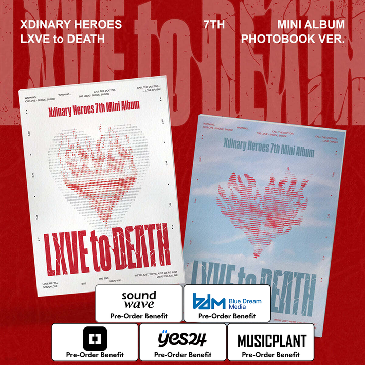 [Pre-Order] Xdinary Heroes - 7th Mini Album "LXVE to DEATH" [PhotobookVer.] +Pre-Order Benefit Photocard