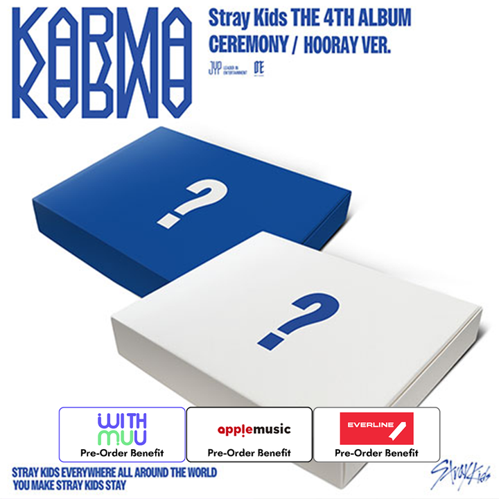 **[Pre-Order] Stray Kids - 4th Album "KARMA" [(CEREMONY, HOORAY VER.)] [2] +Pre -Order Benefit