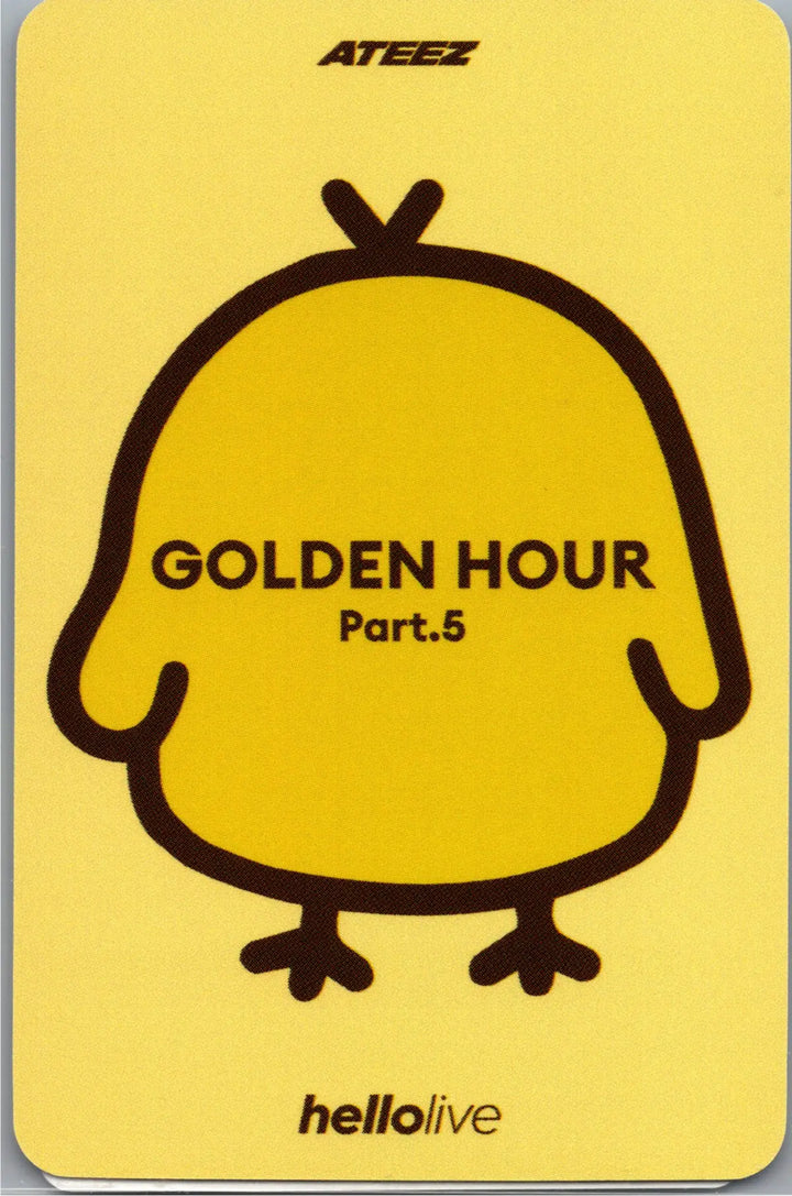 ATEEZ "GOLDEN HOUR : Part.5" - Hellolive Fansign Event Photocard (DIGIPACK Ver.) [26.07.22]