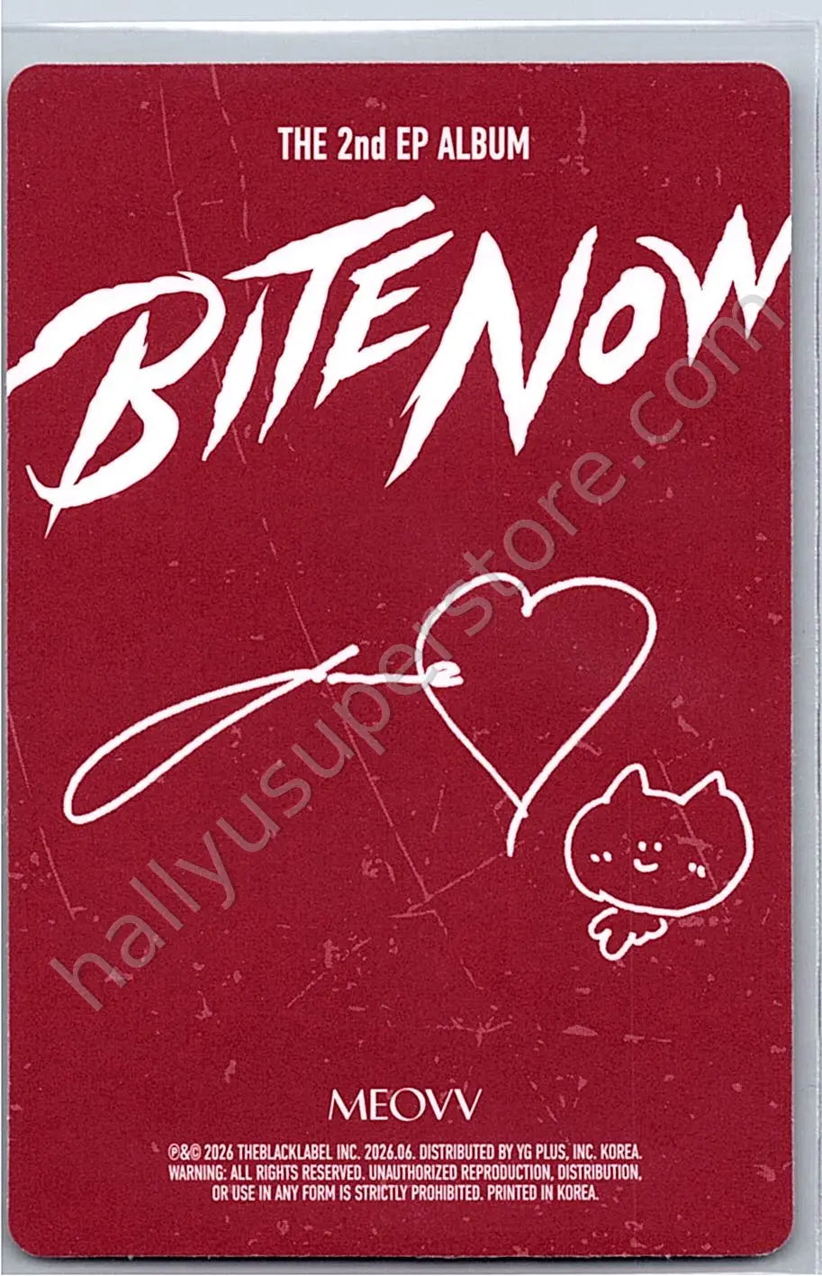 MEOVV - Anna - BITE NOW album photocard photobook version beast version