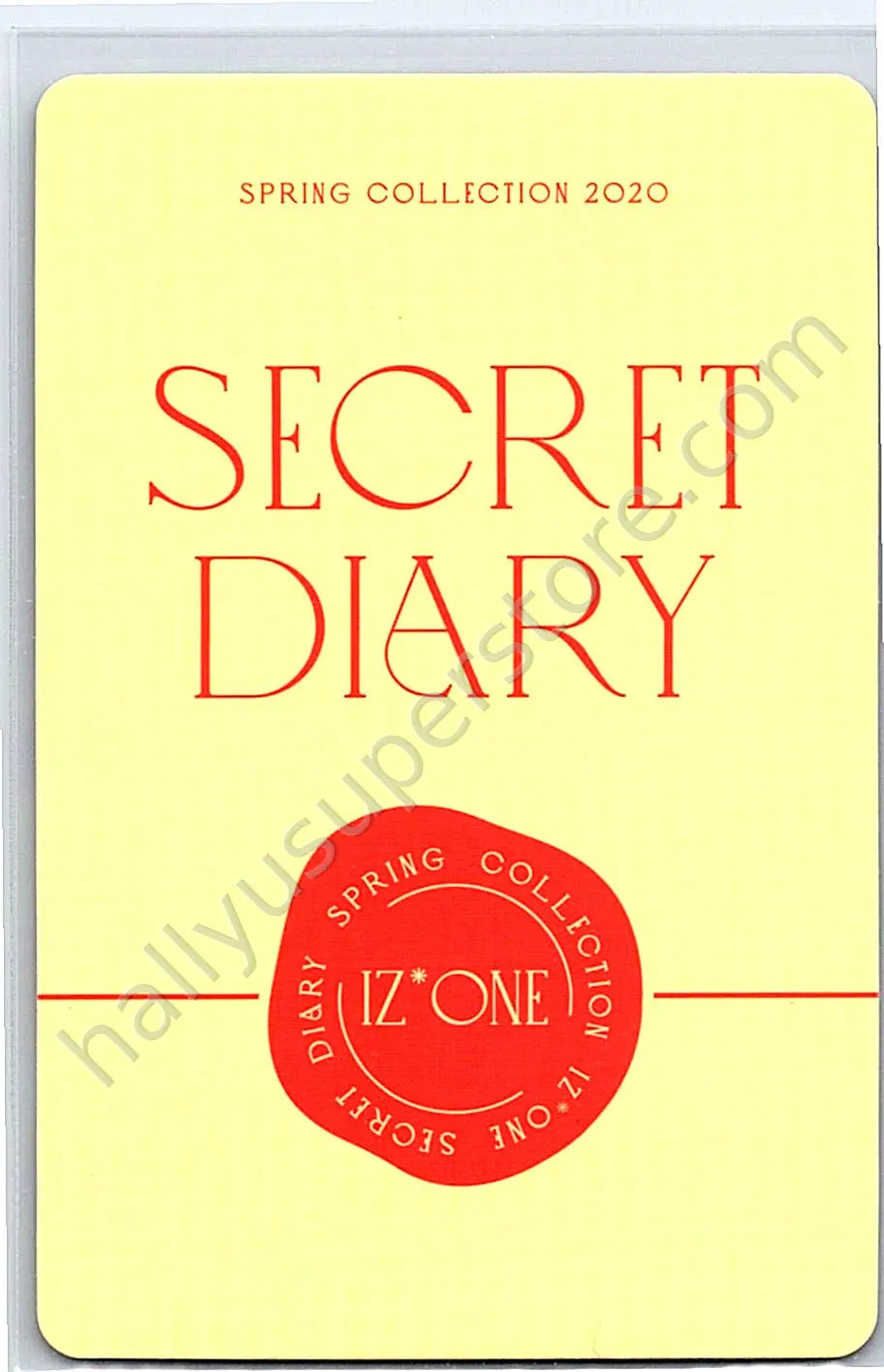 IZ*ONE - Hitomi - IZ*ONE - Hitomi - SPRING COLLECTION 2020 “SECRET DIARY” Other photocard set B version