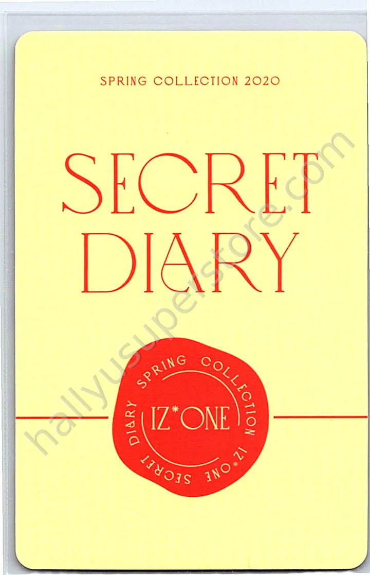 IZ*ONE - Hitomi - IZ*ONE - Hitomi - SPRING COLLECTION 2020 “SECRET DIARY” Other photocard set B version