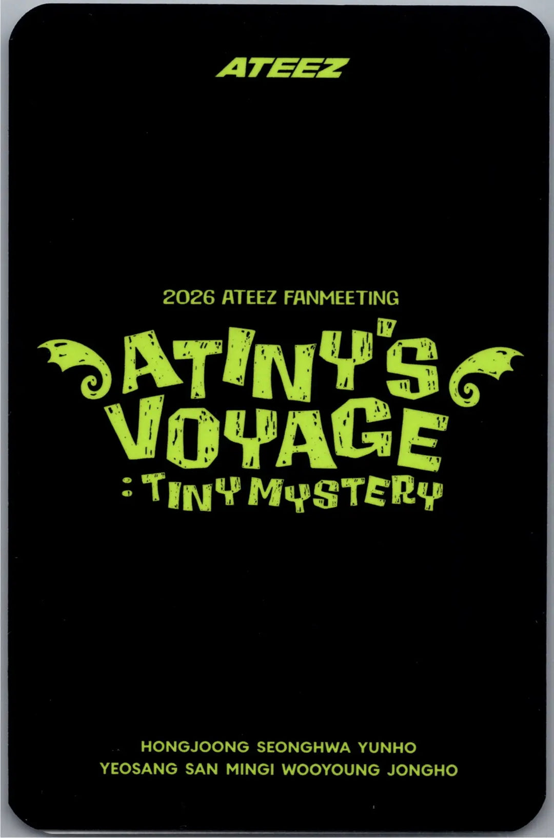 ATEEZ - "2026 ATEEZ FANMEETING ATINY’S VOYAGE : TINY MYSTERY" Photocard [26.08.11]