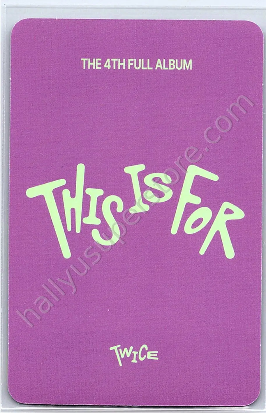 TWICE - Jihyo - THIS IS FOR digipack version pob (pre-order benefit)