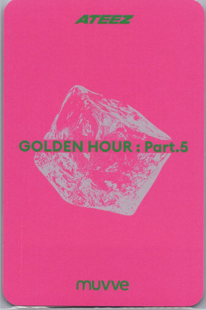 ATEEZ "GOLDEN HOUR : Part.5" - MUVVE Pre-Order Benefit Photocard (Pink LP Ver.) [26.07.21]