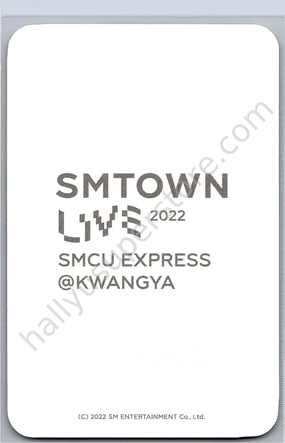 aespa - Winter - 2022 SMTOWN LIVE: SMCU EXPRESS emblem badge merch photocard