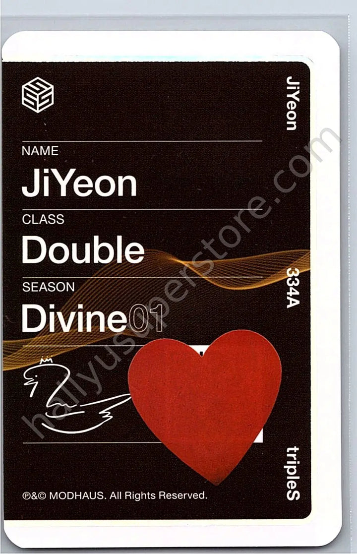 tripleS - Jiyeon - Performante album photocard objekt music album (UNSCANNED)