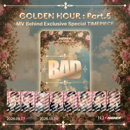 [Pre-Order] ATEEZ - GOLDEN HOUR : Part.5 BAD MV Behind Exclusive Selfie Full Package