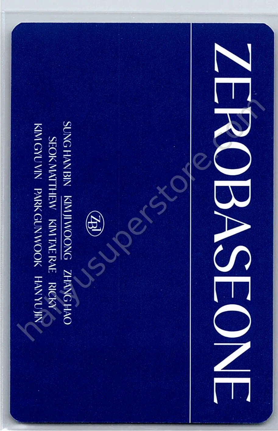 ZEROBASEONE - Jiwoong - 2023 Fan-con B version trading card