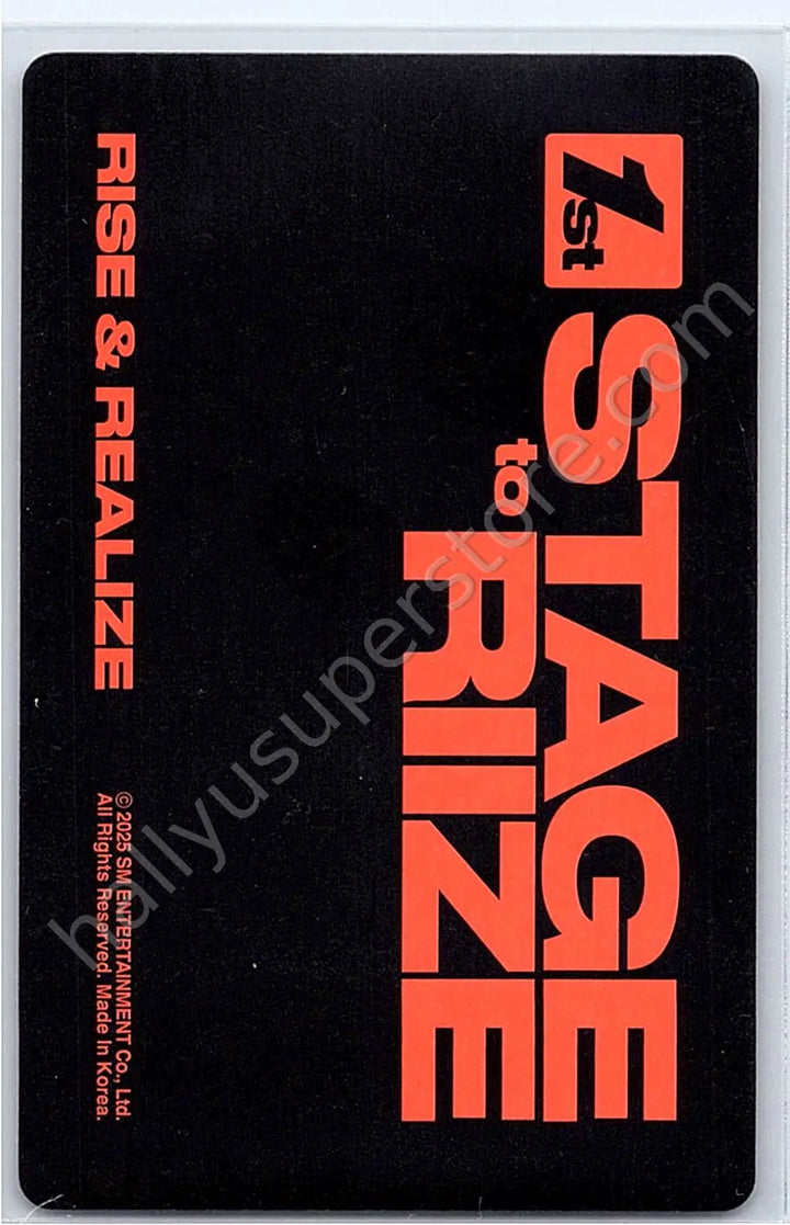 RIIZE  - Eunseok - 1st STAGE to RIIZE Blu-ray ver.
