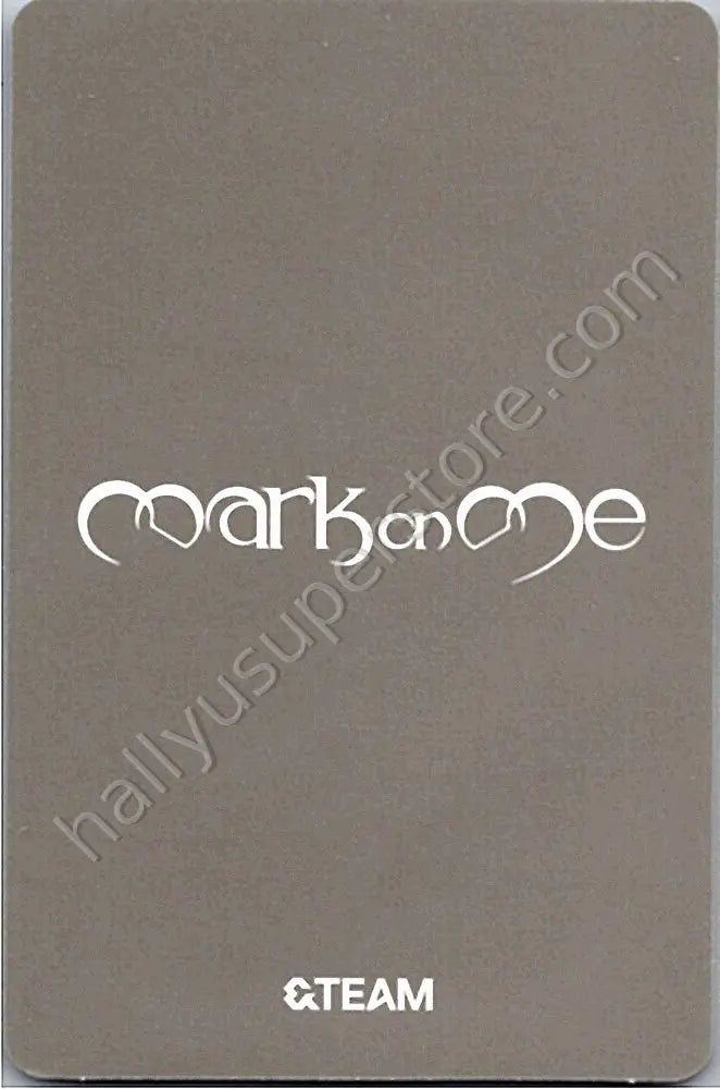 &amp;TEAM - EJ - Mark on Me A version album photocard solo jacket version