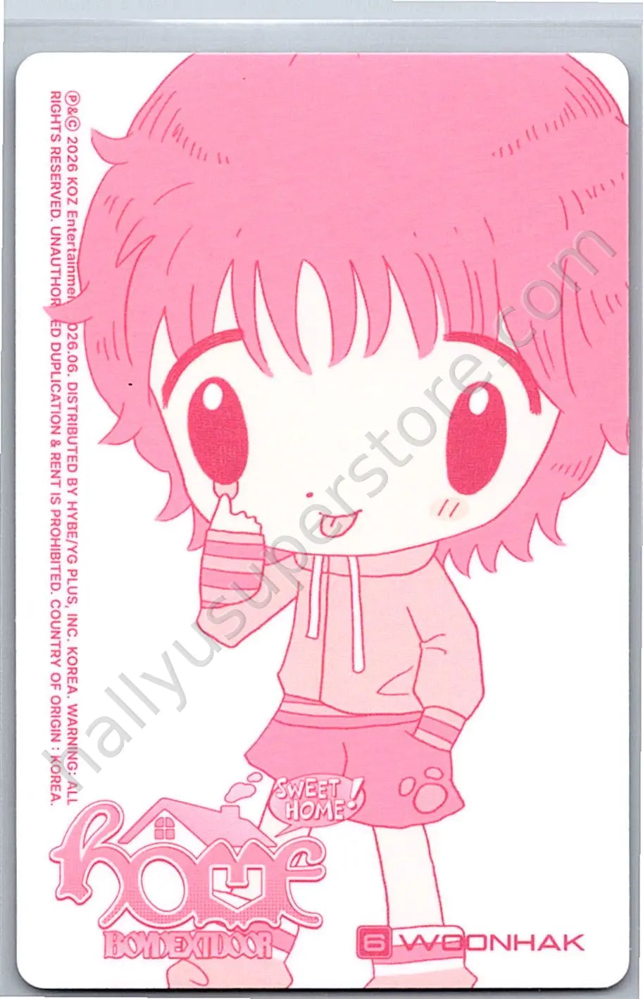 BOYNEXTDOOR - Woonhak - HOME album photocard sweet home version