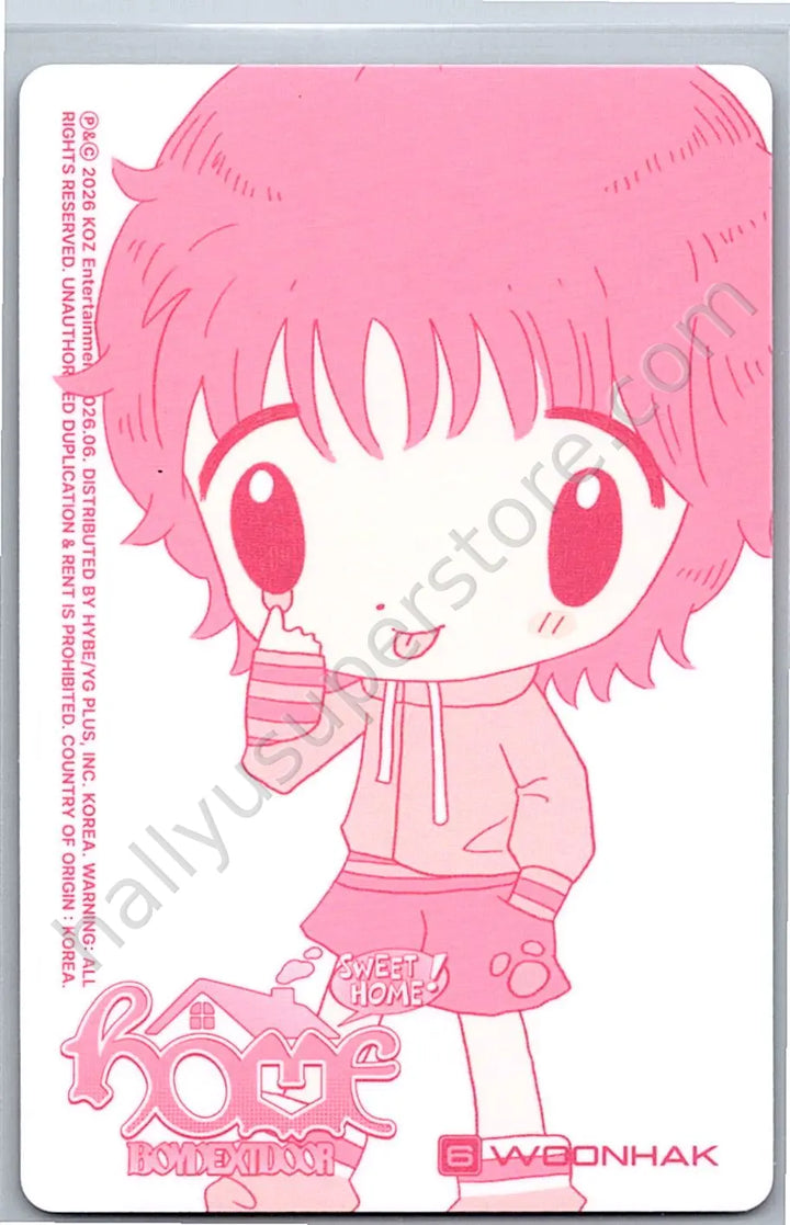 BOYNEXTDOOR - Woonhak - HOME album photocard sweet home version