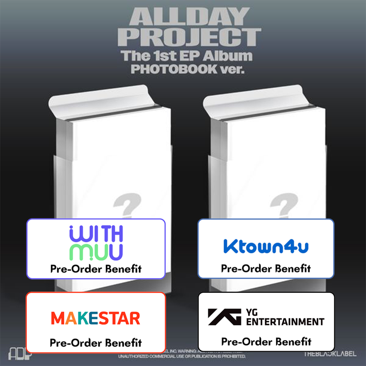 ** [Pre-Order] ALLDAY PROJECT - 1st EP Album 'ALLDAY PROJECT' PHOTOBOOK ver. + Pre-Order Benefit (Choose version) [Random,Set]