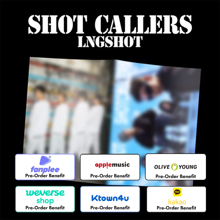 **[Pre-Order] LNGSHOT - EP ALBUM 'SHOT CALLERS' (Magazine Ver.) + Pre-Order Benefit (Choose ver.)