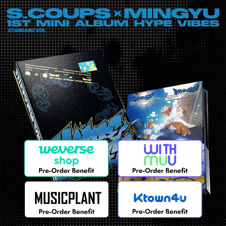 **[Pre-Order]  SEVENTEEN - S.COUPS x MINGYU - Mini 1 st "HYPE VIBES" + Musicplant Luckdraw event